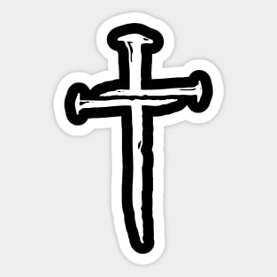 Christian T-Shirt - Nail Cross Sticker